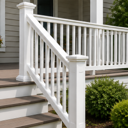 Residential vinyl railing